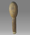 Rattle, wood, cord, pebbles(?),metal, Native American (Tlingit or Koluschan)